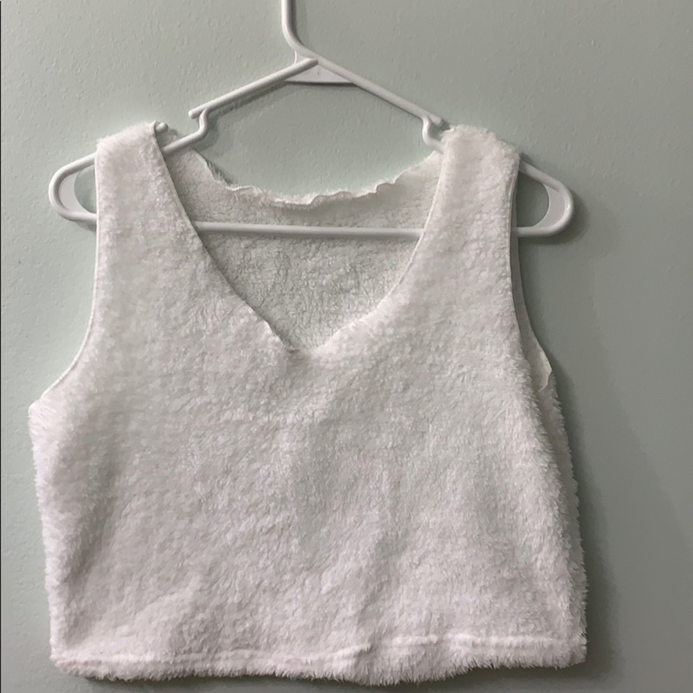 Soft white crop top